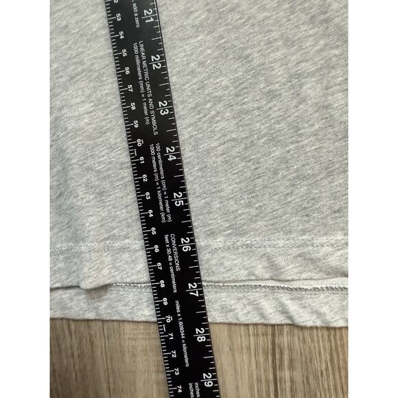 Nike Logo T-Shirt Men's Medium Gray Dri-Fit Just Do It Athletic Tee - Picture 4 of 6